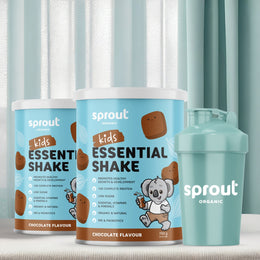 Sprout Organic Vegan Kids Essential Chocolate Bundle – 2 x Chocolate + Free Shaker
