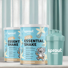 Sprout Organic Vegan Kids Essential Vanilla Bundle – 2 x Vanilla + Free Shaker