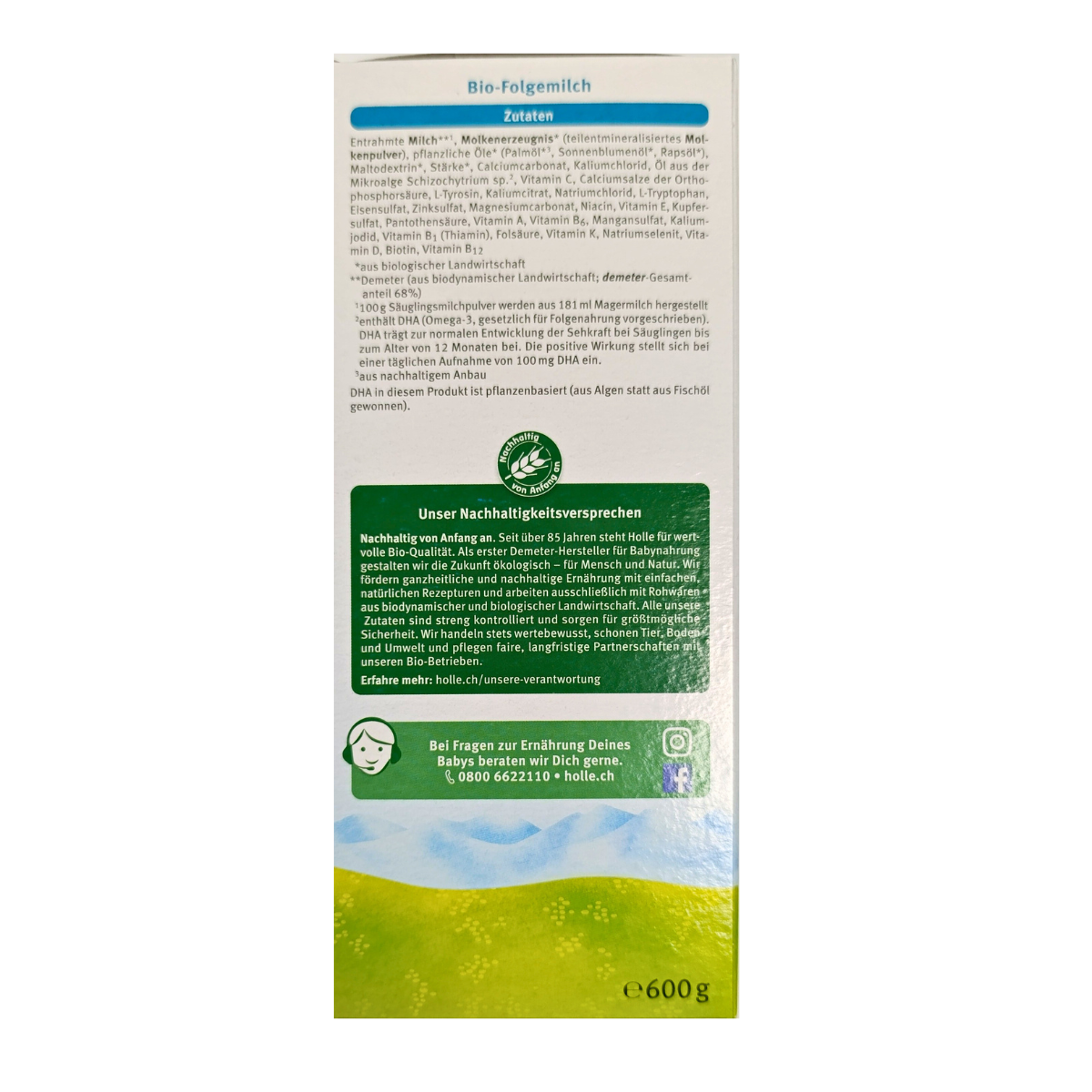 Holle® Bio Stage 3 (600g) Organic Toddler Formula
