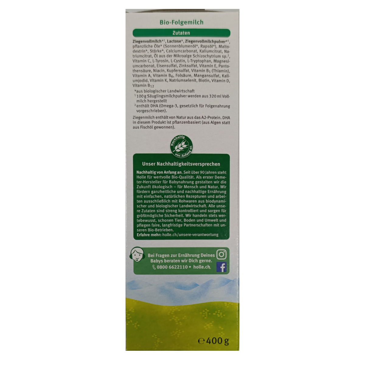 Holle® Goat Stage 4 (400g) Organic Toddler Milk Formula