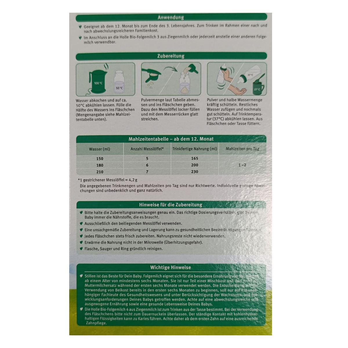 Holle® Goat Stage 4 (400g) Organic Toddler Milk Formula
