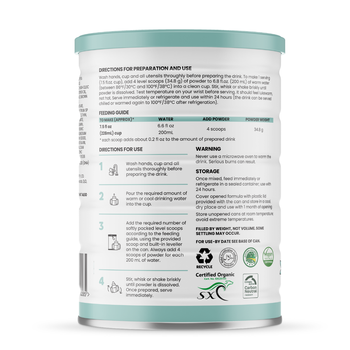 Sprout (12 months+) Organic Vegan Toddler Drink (800g/28oz)