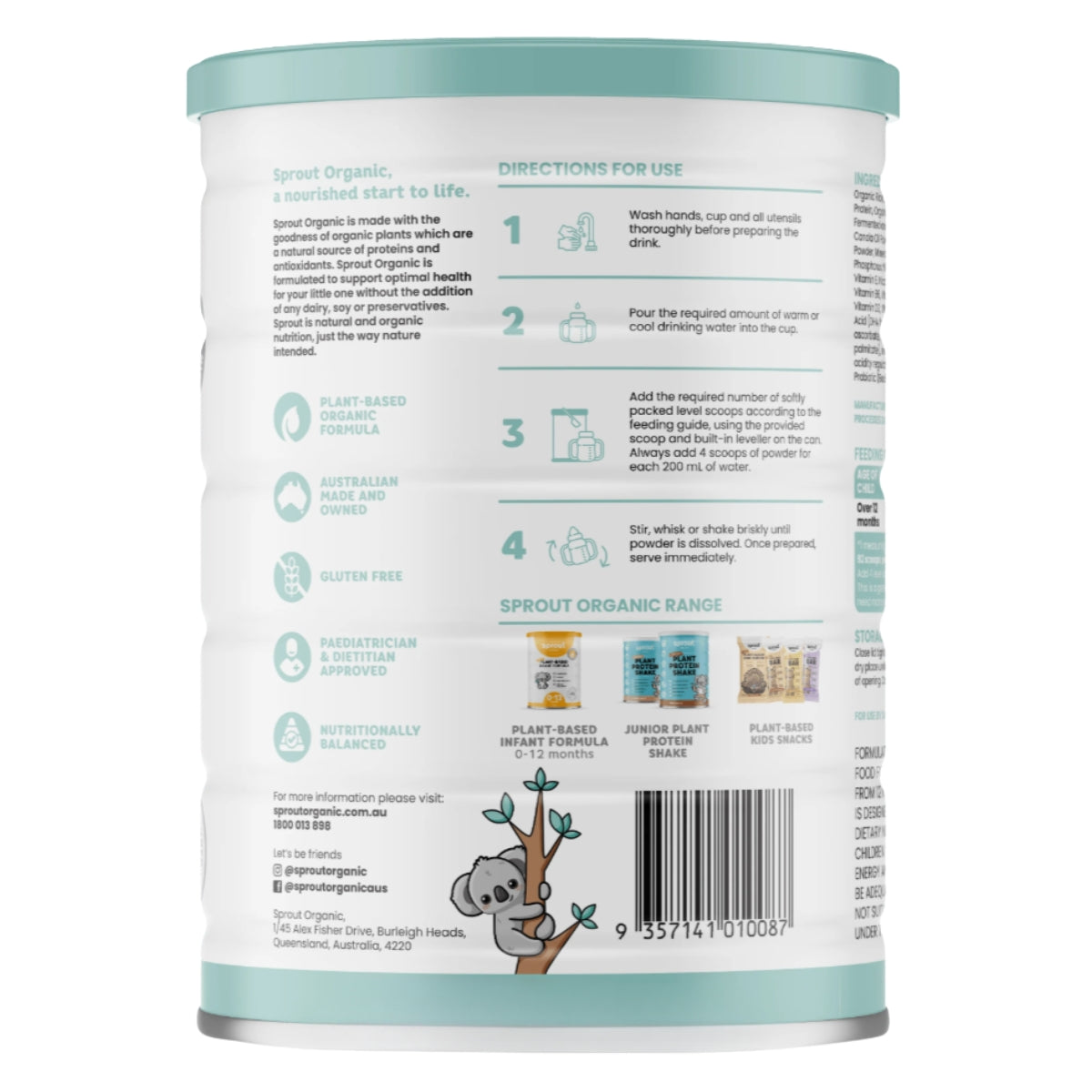 Sprout Organic Toddler Formula