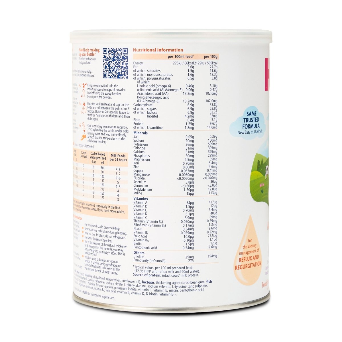 HiPP® UK Anti-Reflux (800g) Baby Formula | The Milky Box
