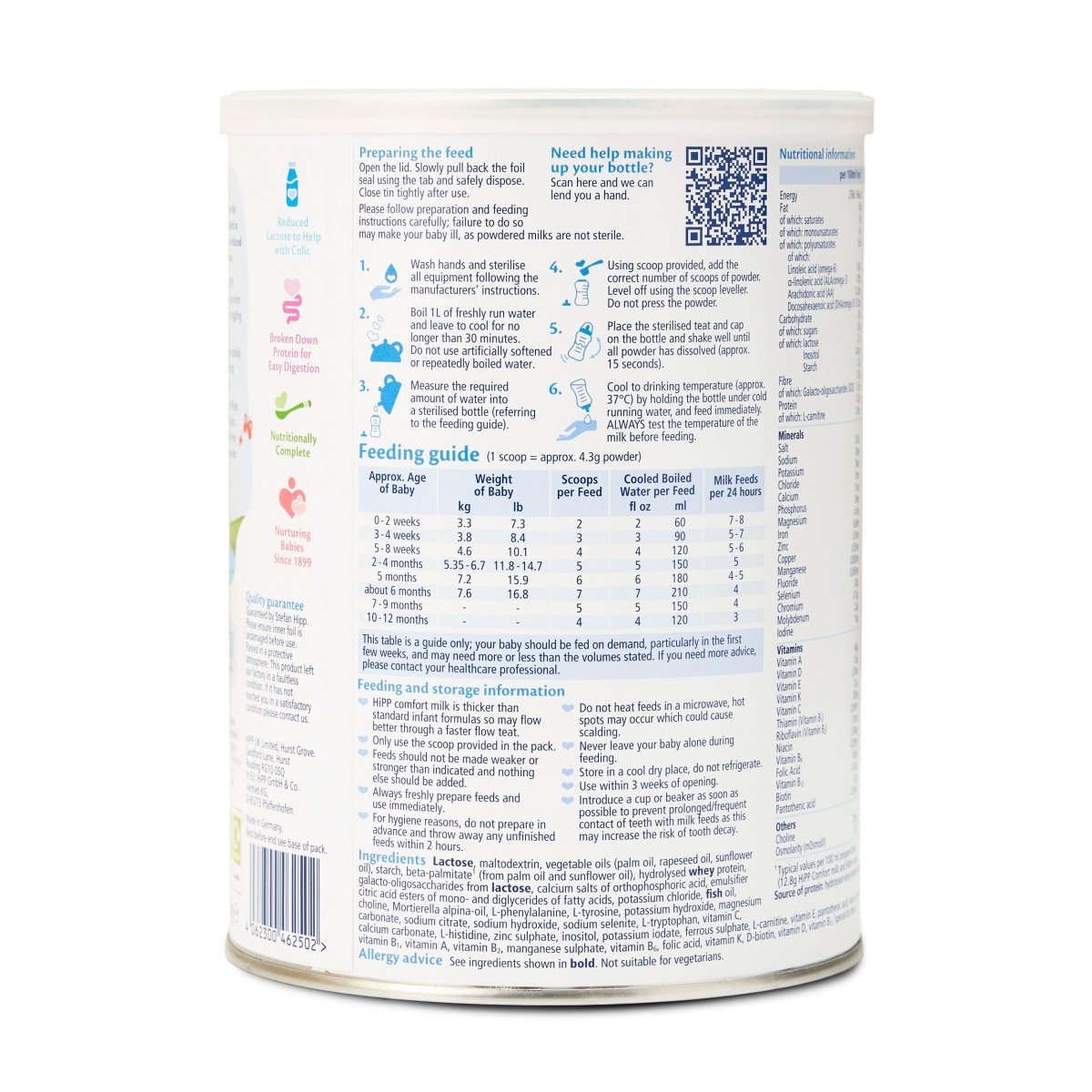 HiPP® UK Comfort (800g) Infant Formula | The Milky Box