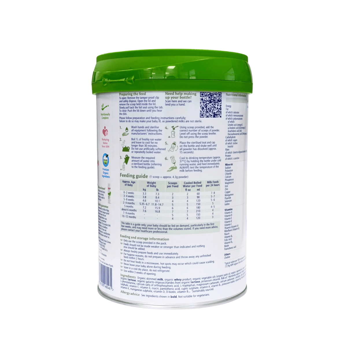 HiPP® UK Stage 1 (800g Can) Organic Infant Formula | The Milky Box