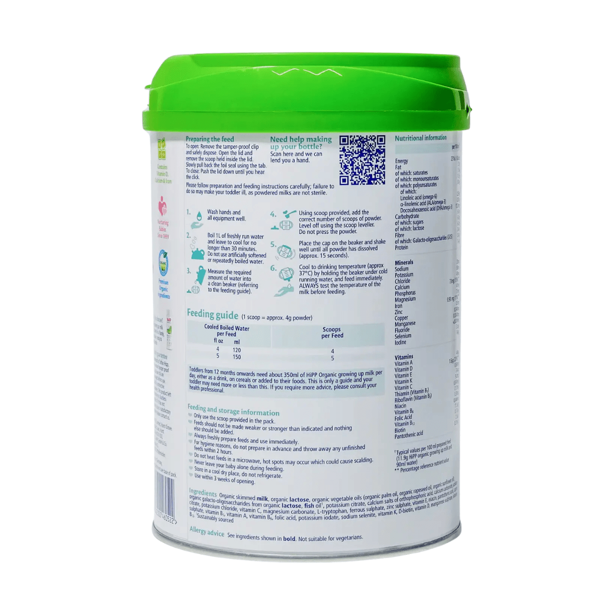 HiPP® UK Stage 3 (800g Can) Organic Toddler Formula | The Milky Box