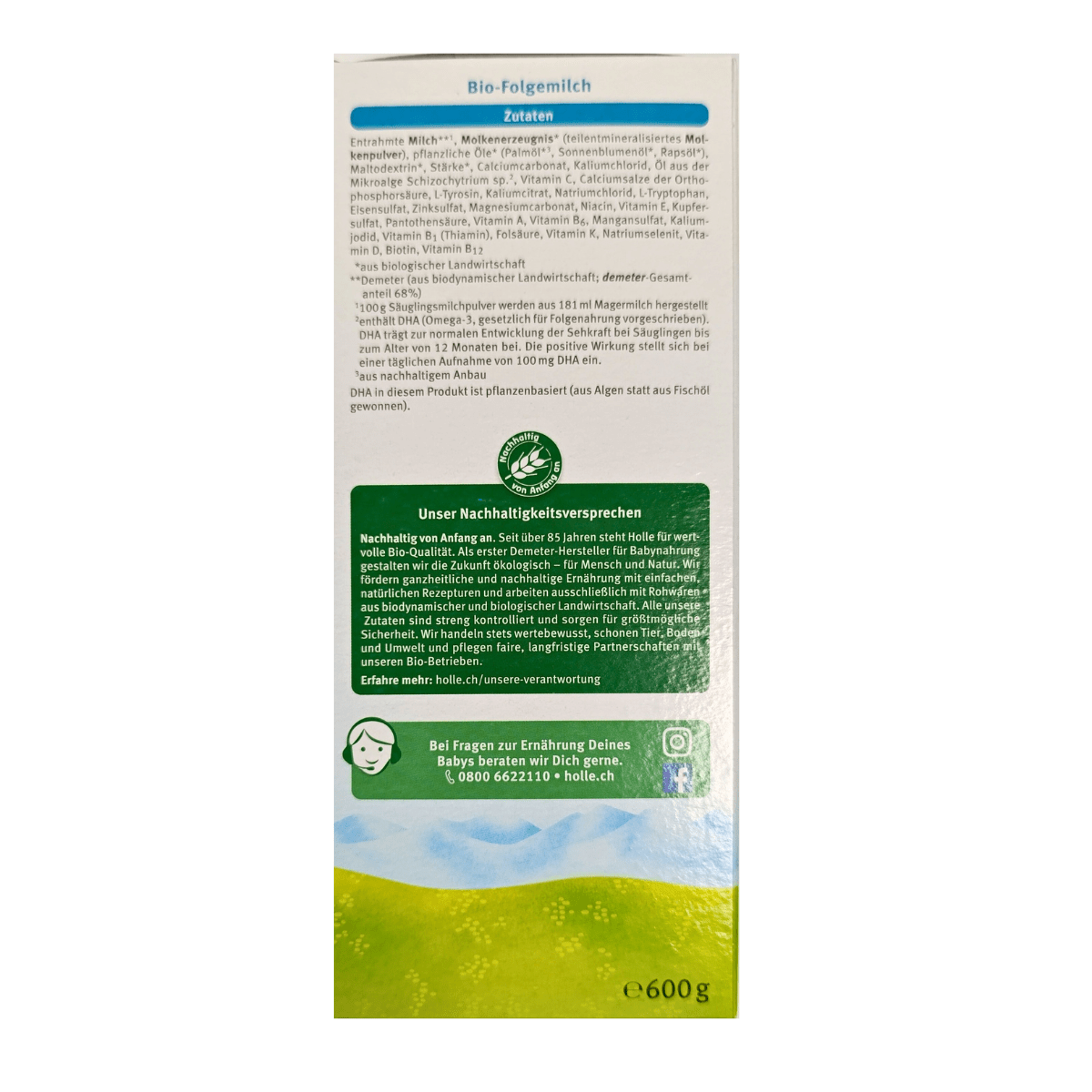 Holle® Bio Stage 3 (600g) Organic Toddler Formula | The Milky Box
