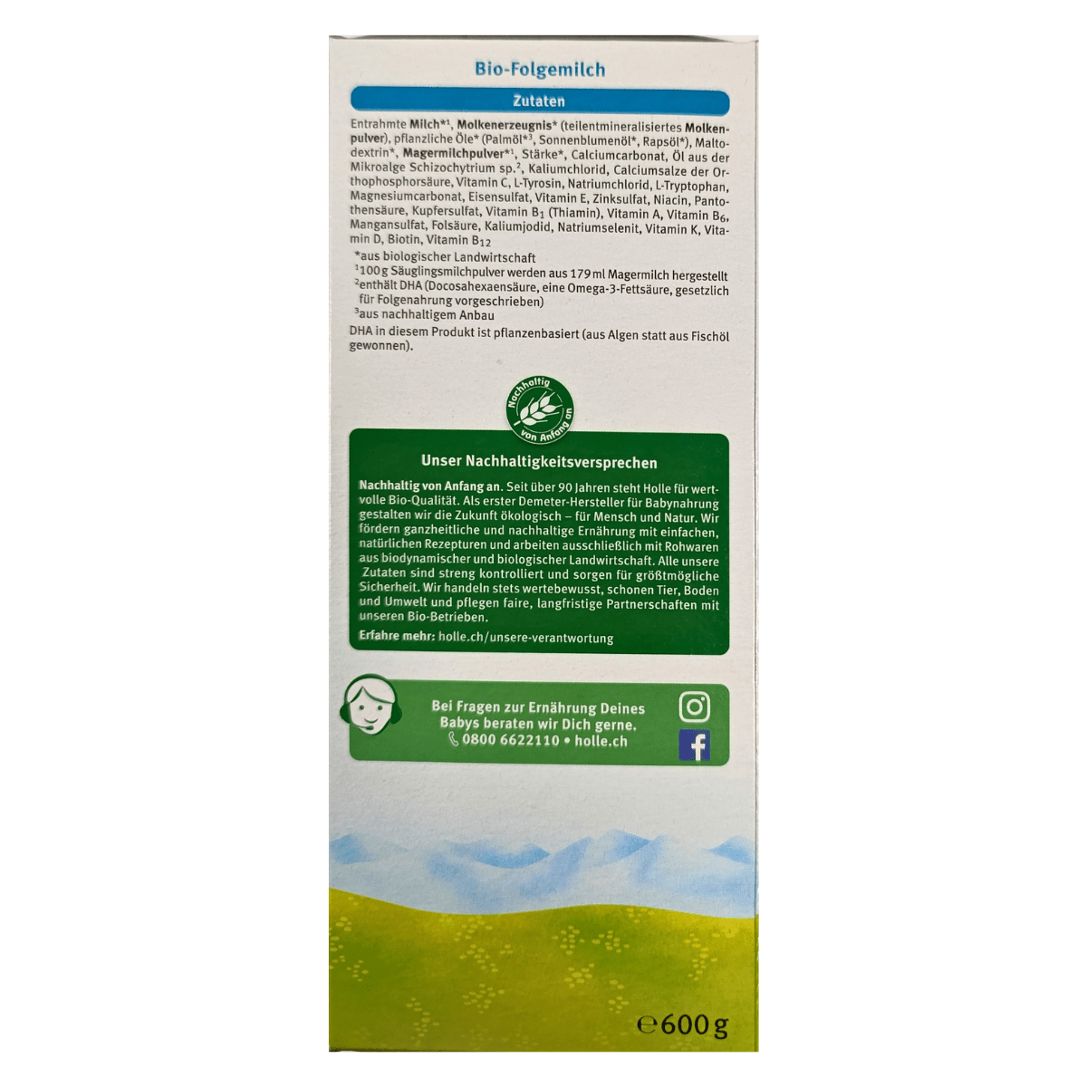 Holle® Bio Stage 4 (600g) Organic Toddler Formula | The Milky Box
