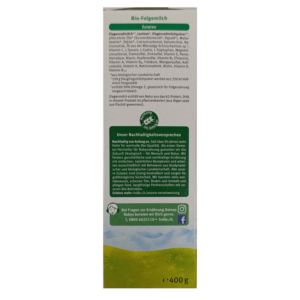 Holle® Goat Stage 4 (400g) Organic Toddler Milk Formula | The Milky Box