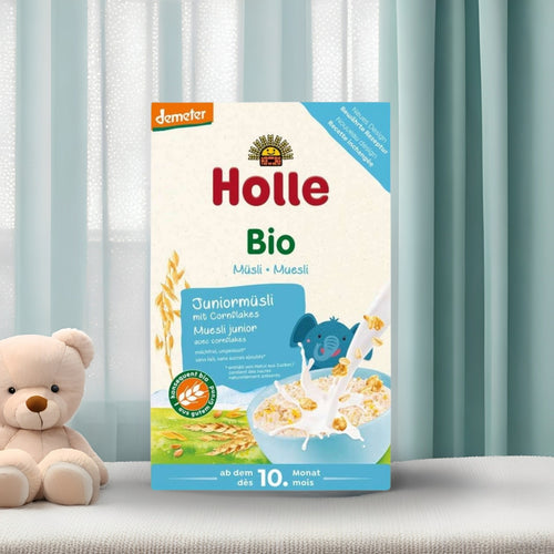Holle Junior Multigrain Muesli with Cornflakes Porridge 10+ Months (250g) | The Milky Box