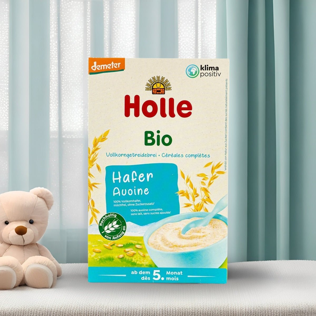 Holle® Organic Oats Porridge 5+ Months (250g) | The Milky Box