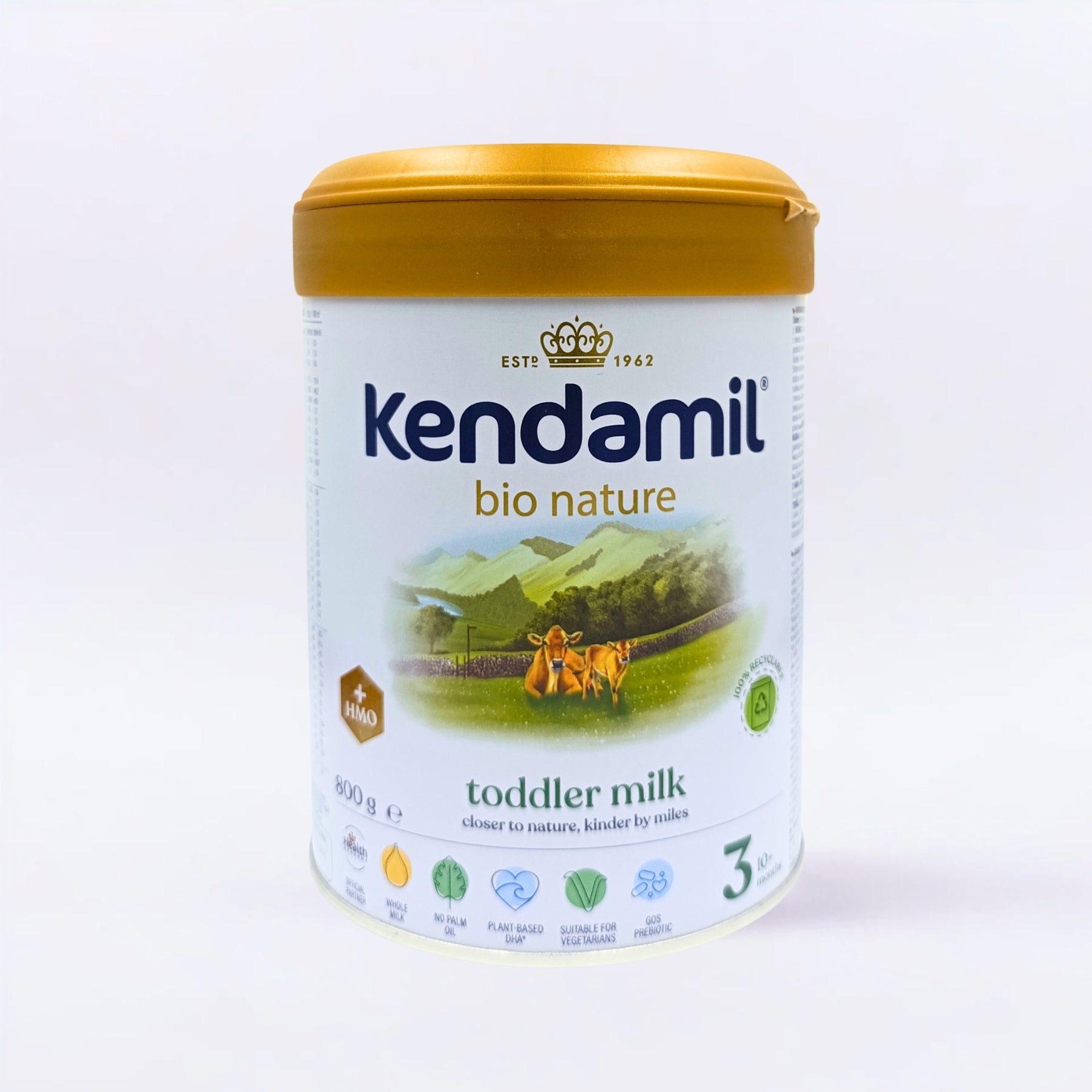 Kendamil® Bio Nature 3 段（800克）有机幼儿配方奶粉