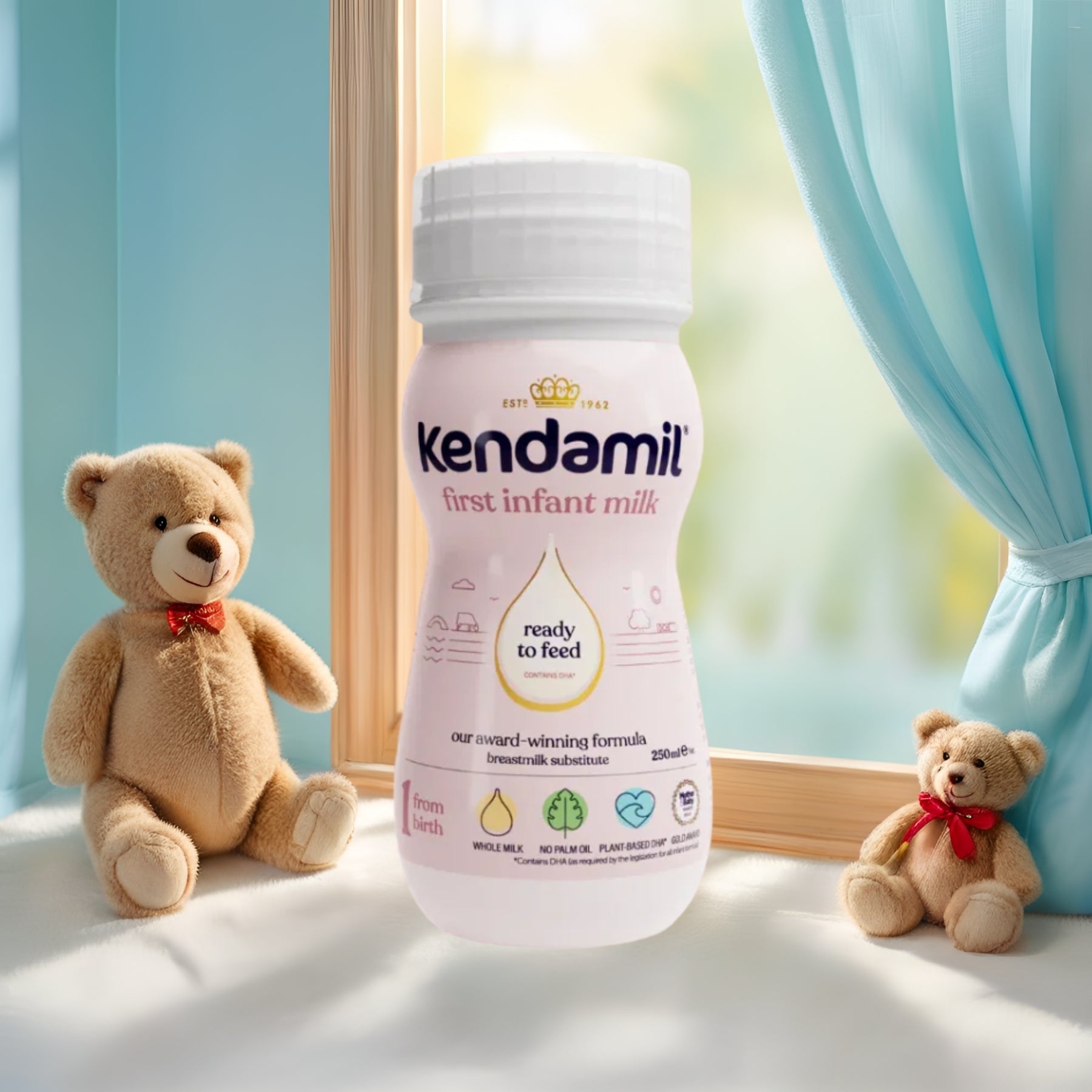 Kendamil® Classic Stage 1 Ready To Feed from Birth (250ml) | The Milky Box
