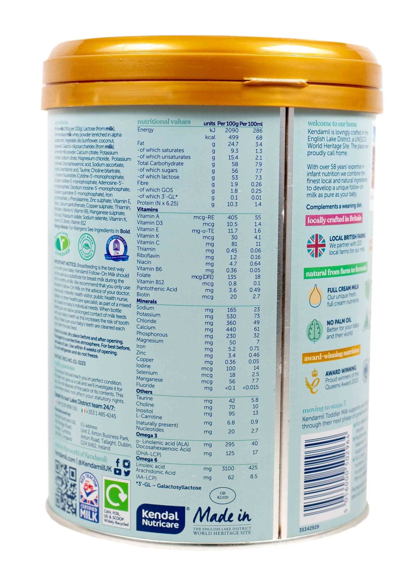 Kendamil® Classic Stage 2 (800g) Baby Formula | The Milky Box
