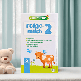 Lebenswert® Stage 2 (500 գ) Օրգանական մանկական կաթի բանաձև