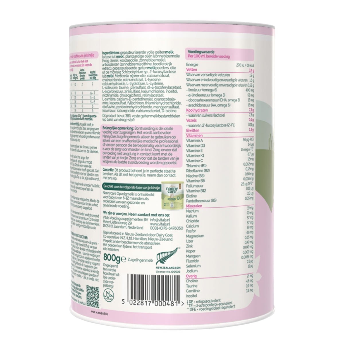 Nannycare® Goat Stage 1 (900g) Baby Formula | The Milky Box