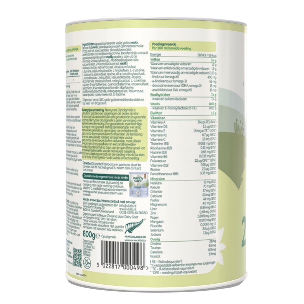 Nannycare® Goat Stage 2 (900g) Baby Formula | The Milky Box