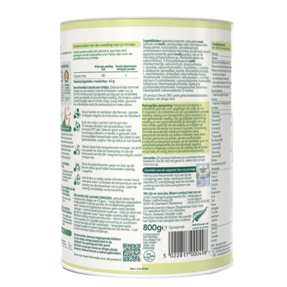 Nannycare® Goat Stage 2 (900g) Baby Formula | The Milky Box