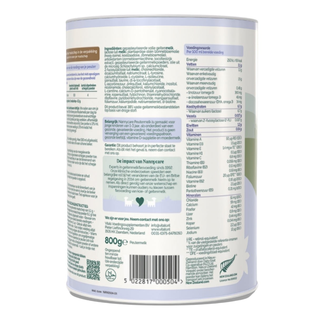Nannycare® Goat Stage 3 (900g) Toddler Formula | The Milky Box
