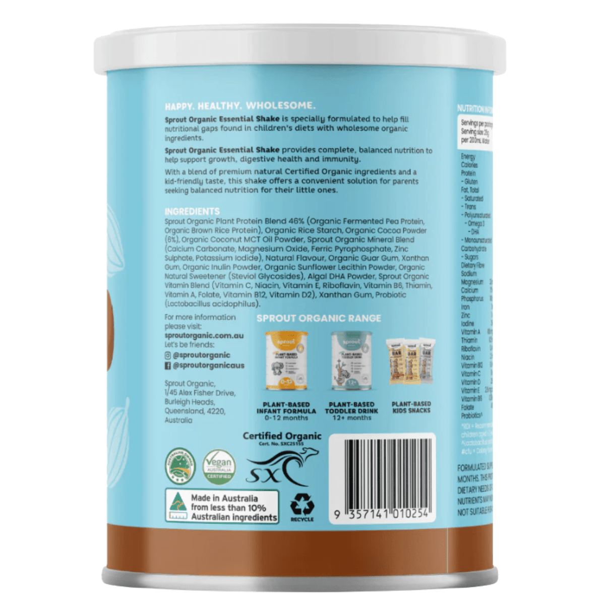 Sprout Essential Shake Chocolate for 12 months+ (800g/28.2oz) | The Milky Box