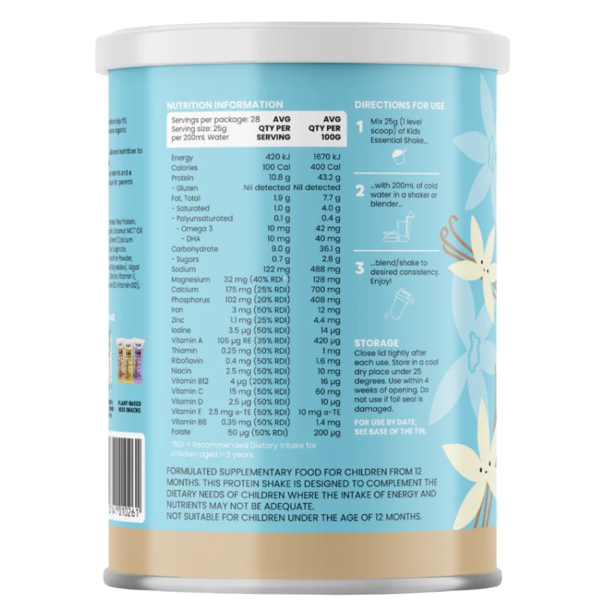 Sprout Essential Shake Vanilla for 12 months+ (700g/25oz) | The Milky Box
