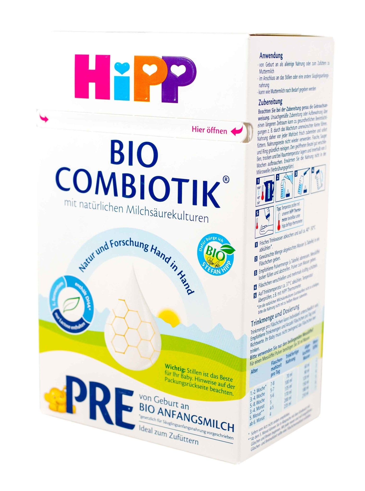 HiPP German Pre (600g) Combiotic Infant Formula - The Milky Box