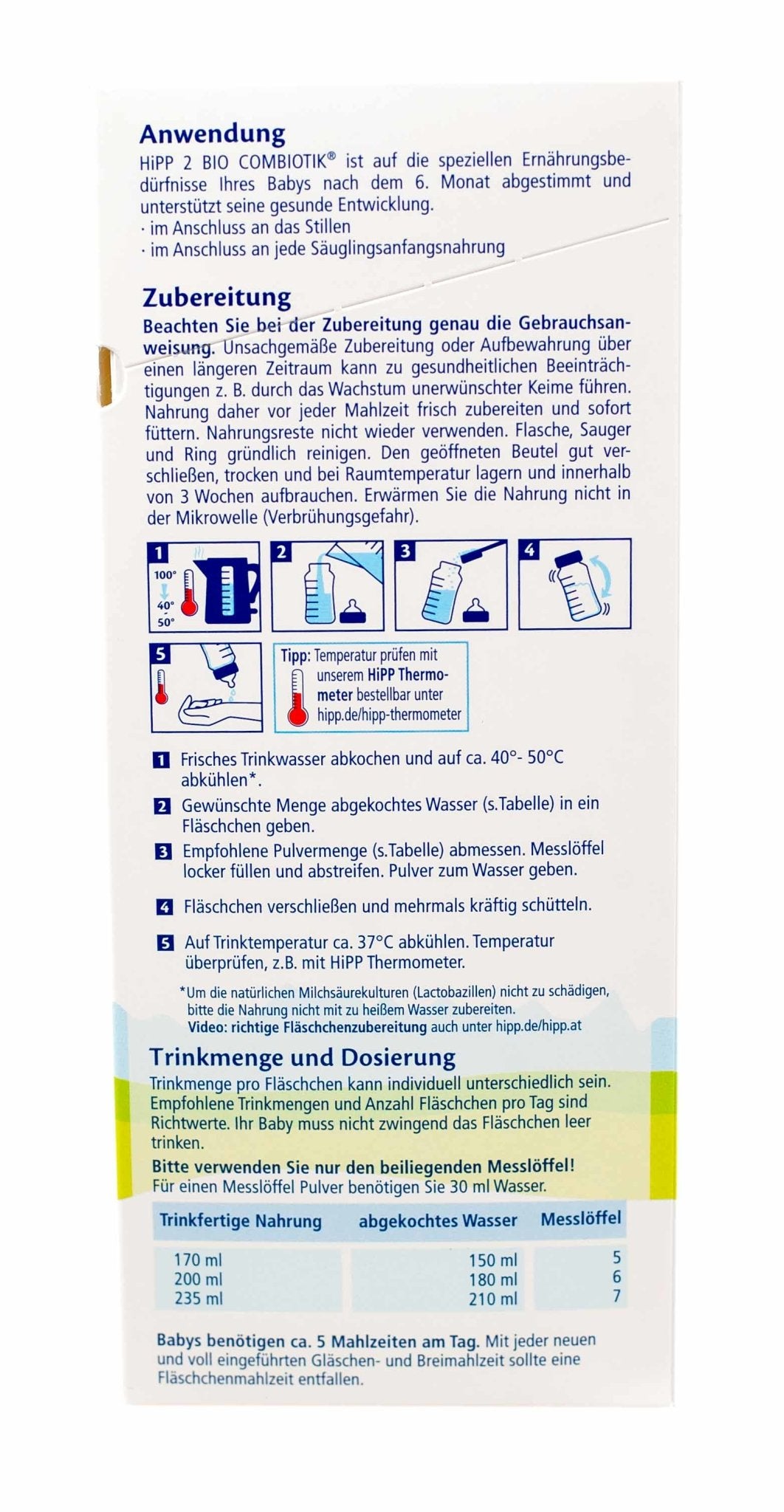 HiPP German Stage 2 (600g) Combiotic Infant Formula | The Milky Box