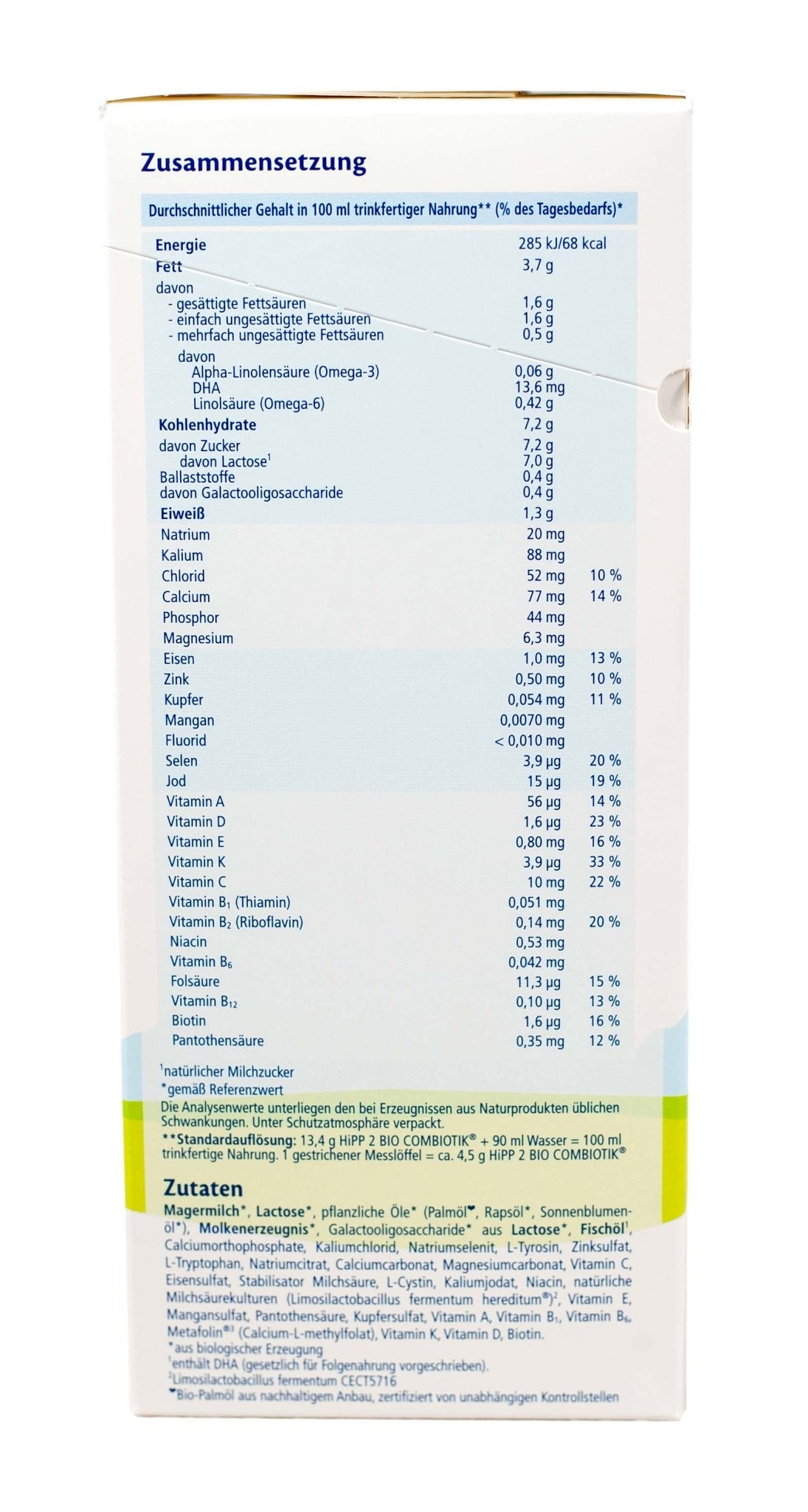 HiPP German Stage 2 No Starch (600g) Infant Formula - The Milky Box