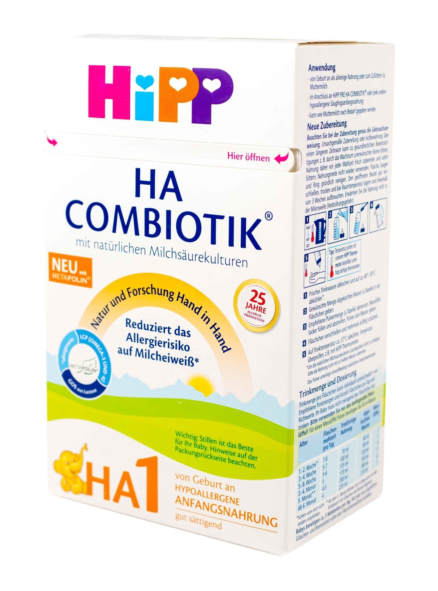 HiPP HA (Hydrolyzed) Stage 1 (600g) Infant Formula - The Milky Box