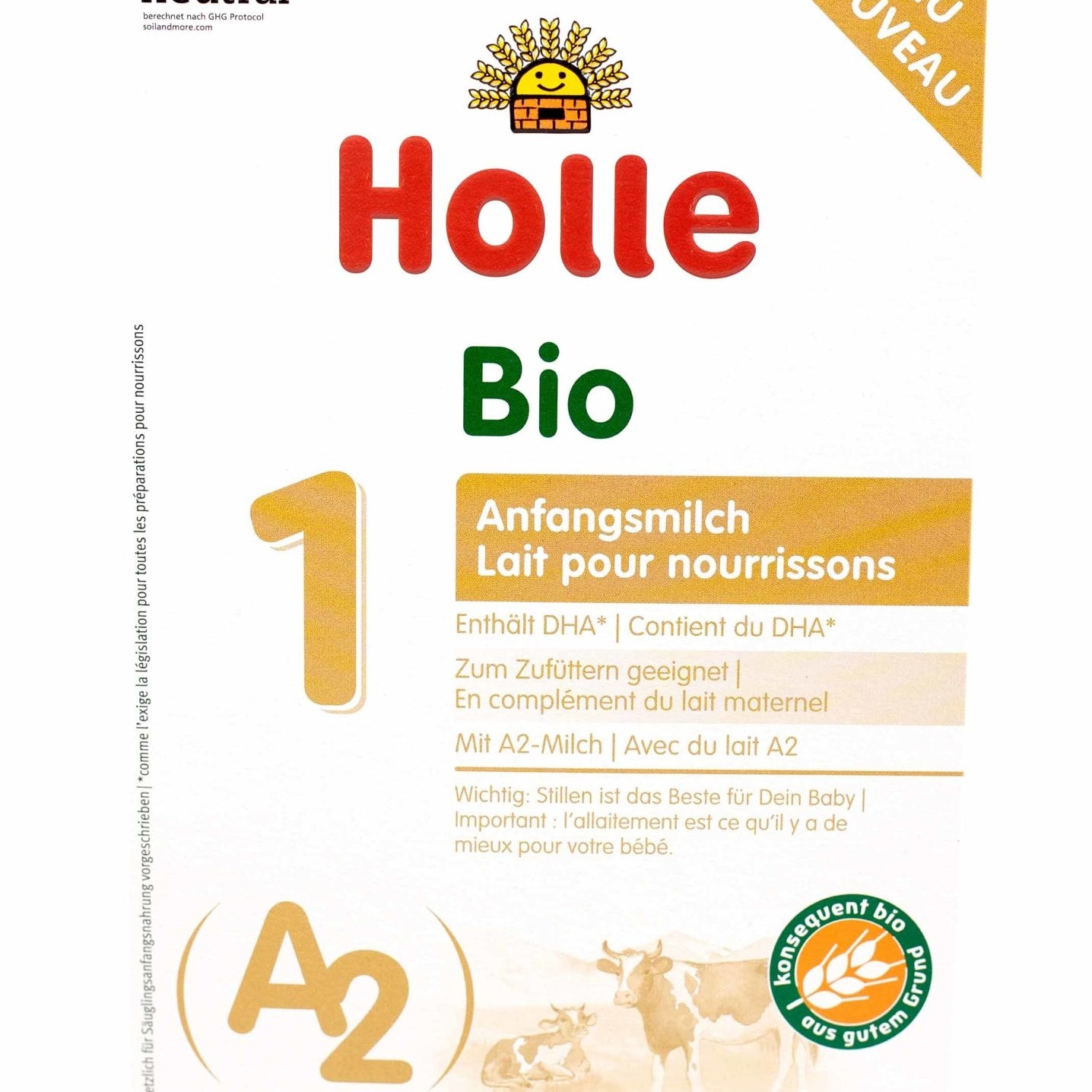Holle A2 Stage 1 (400g) Organic Baby Formula - The Milky Box