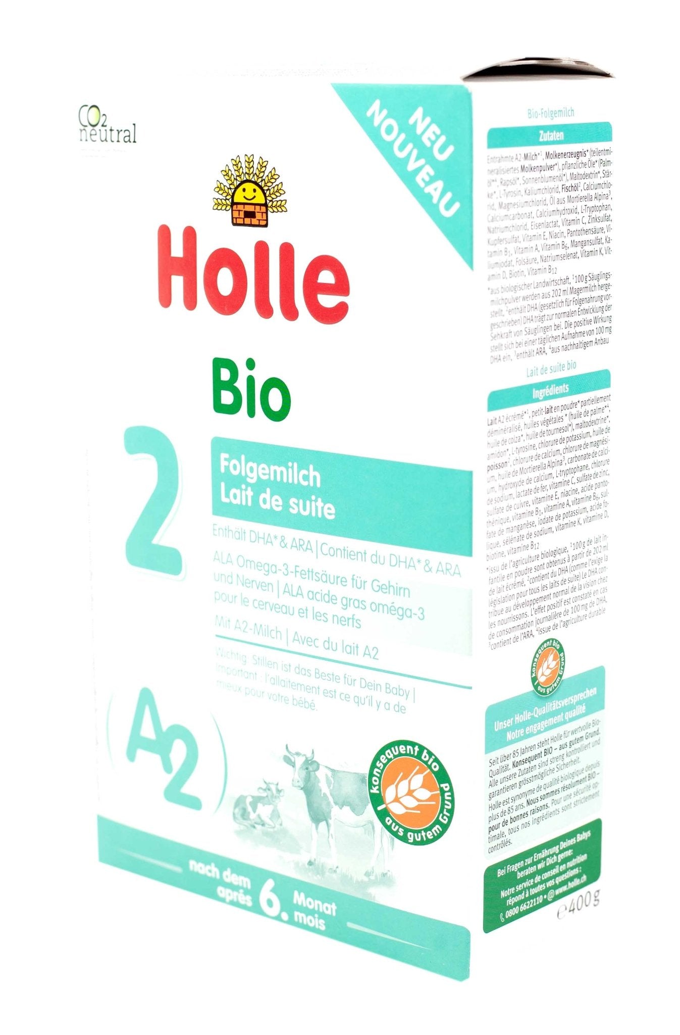 Holle A2 Stage 2 (400g) Organic Baby Formula - The Milky Box