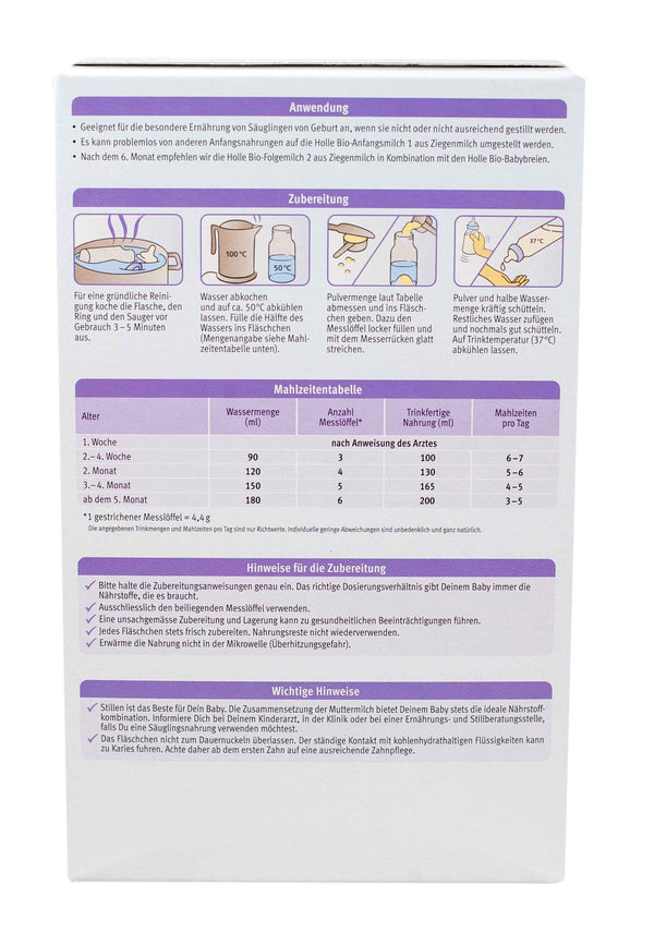 Nutrition Facts Holle Bio Formula Instructions Baby Formula