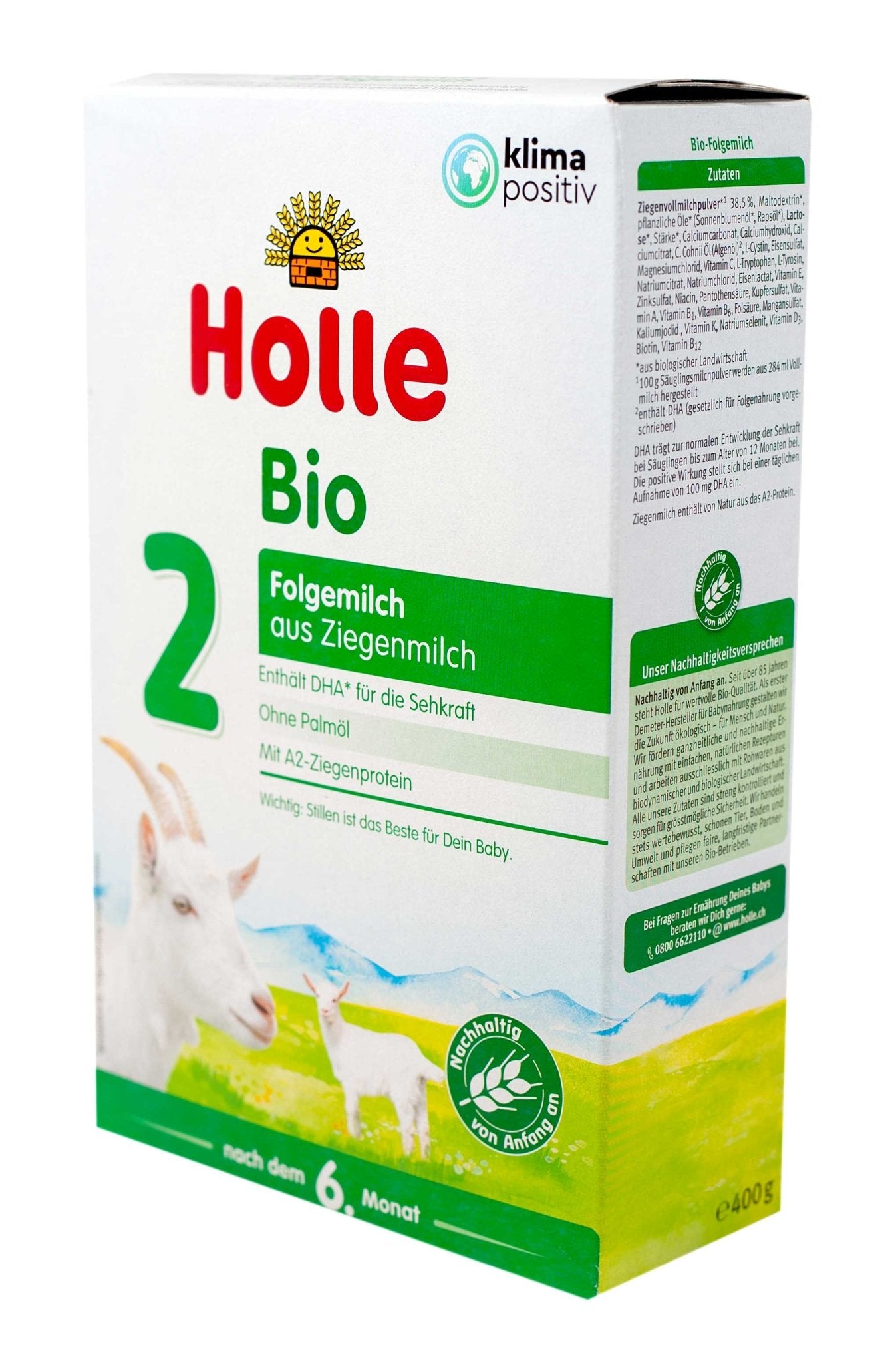 Holle Goat Stage 2 (400g) Organic Baby Formula - The Milky Box