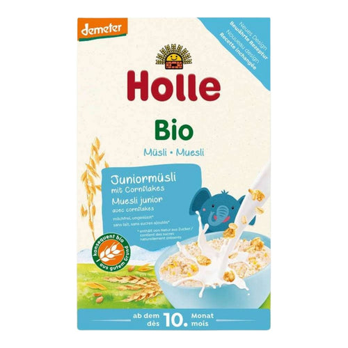 Holle Junior Multigrain Muesli with Cornflakes Porridge 10+ Months (250g) | The Milky Box