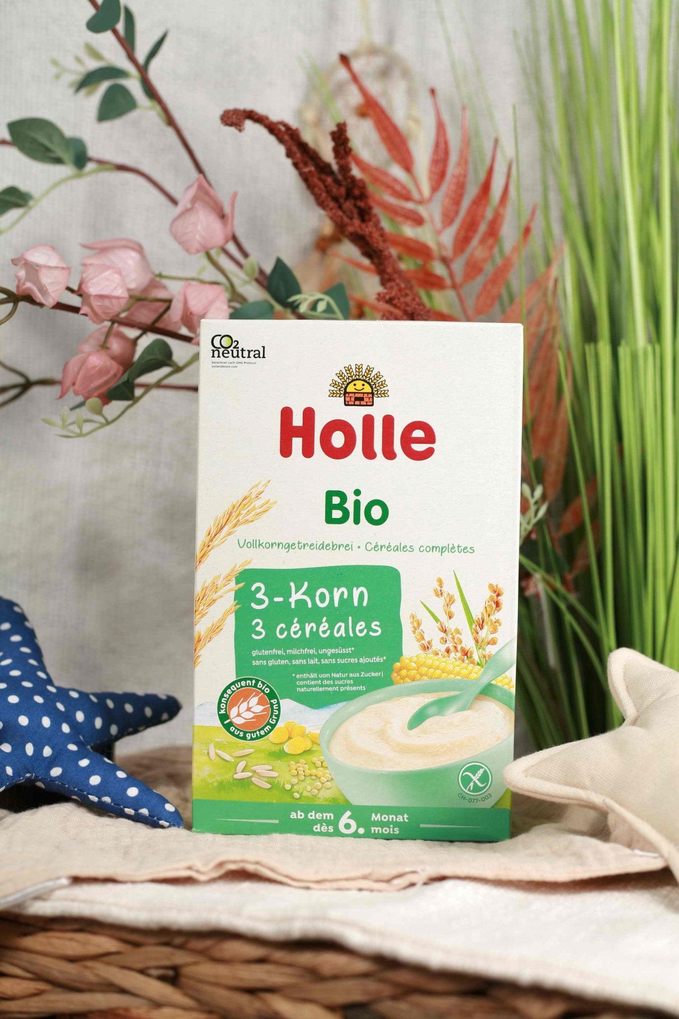 Holle Organic 3-Grain Porridge 6+ Months (250g) | The Milky Box