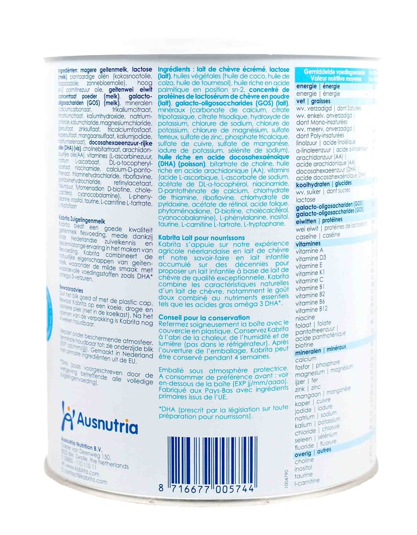 Kabrita Goat Stage 1 (800g) Baby Formula - The Milky Box