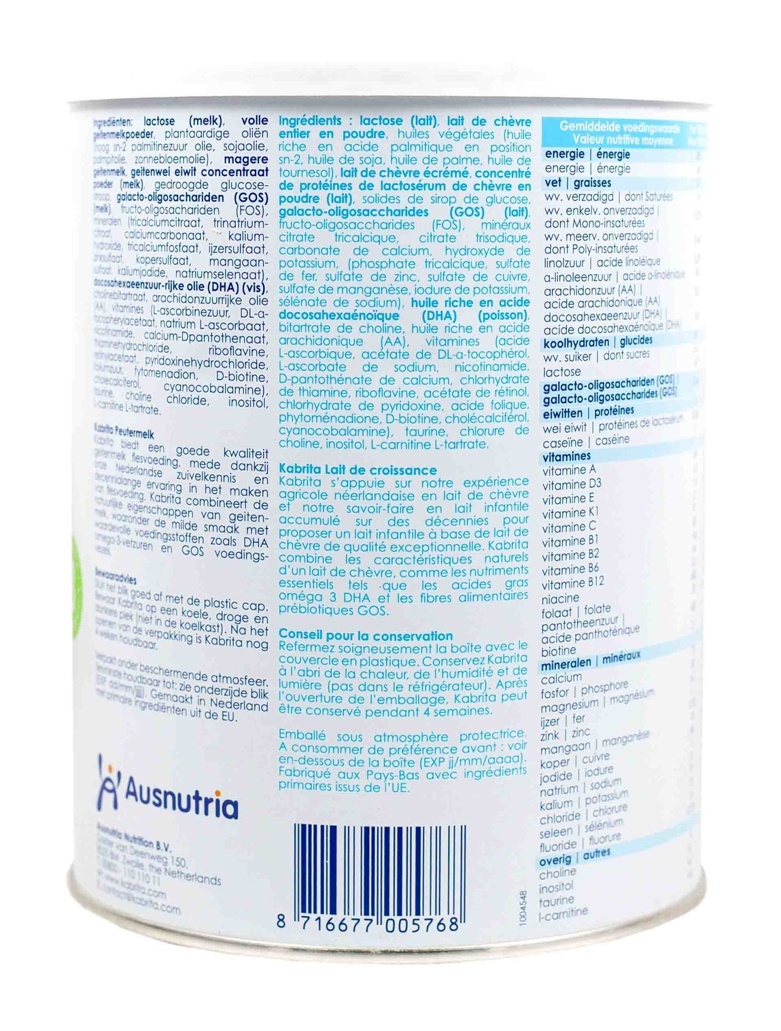 Kabrita Goat Stage 3 (800g) Toddler Formula - The Milky Box