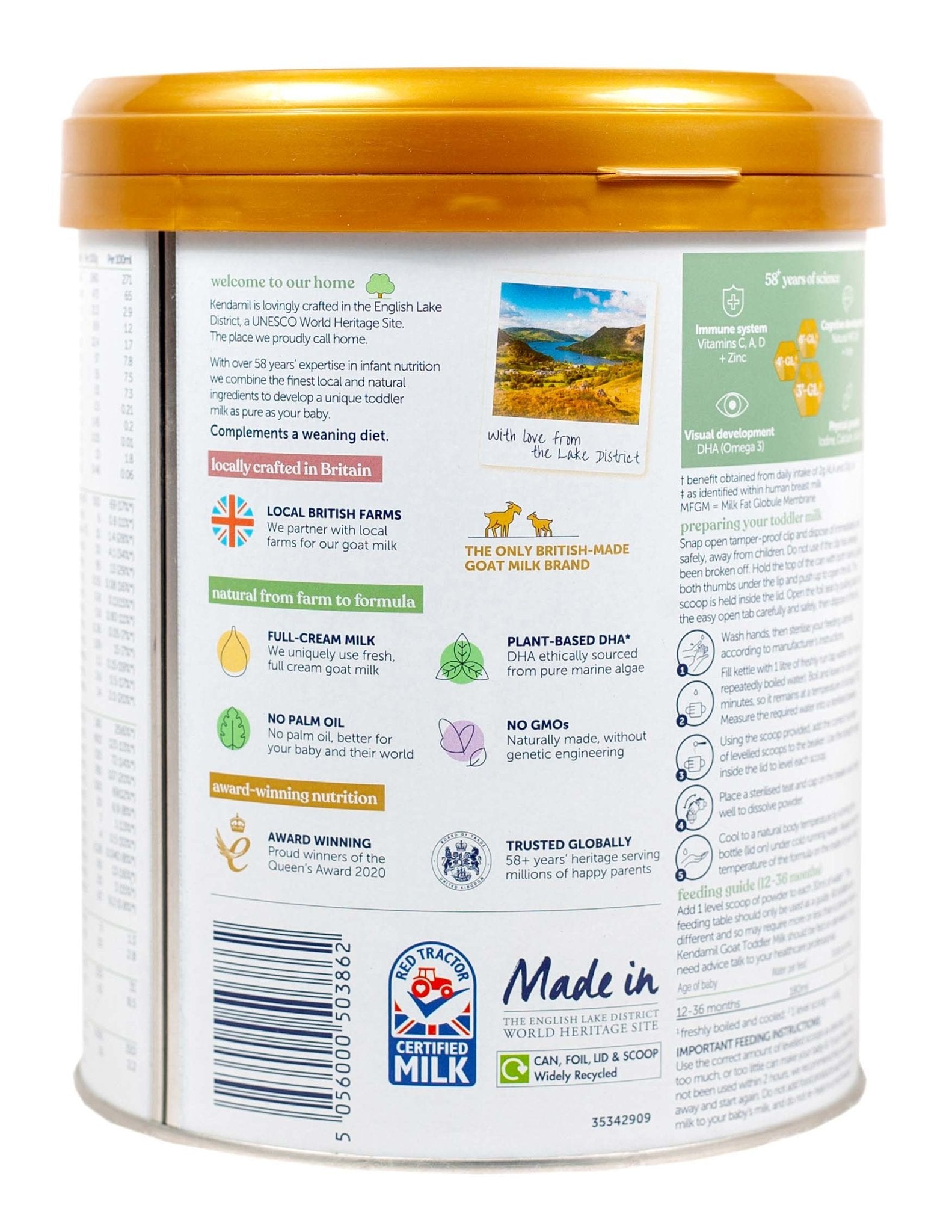 Kendamil Goat Stage 3 (800g) Toddler Formula - The Milky Box