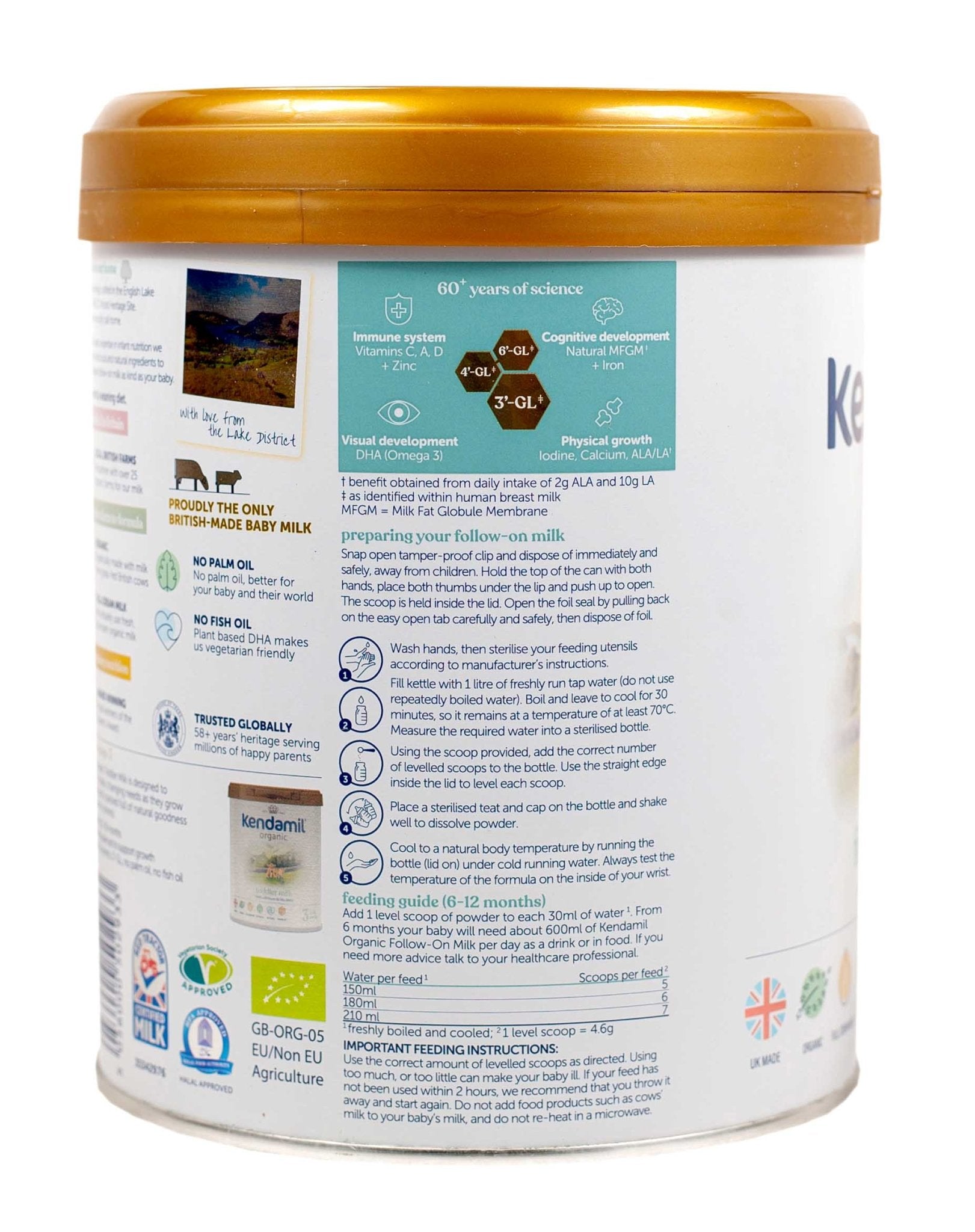 Kendamil Organic Stage 2 (800g) Baby Formula - The Milky Box