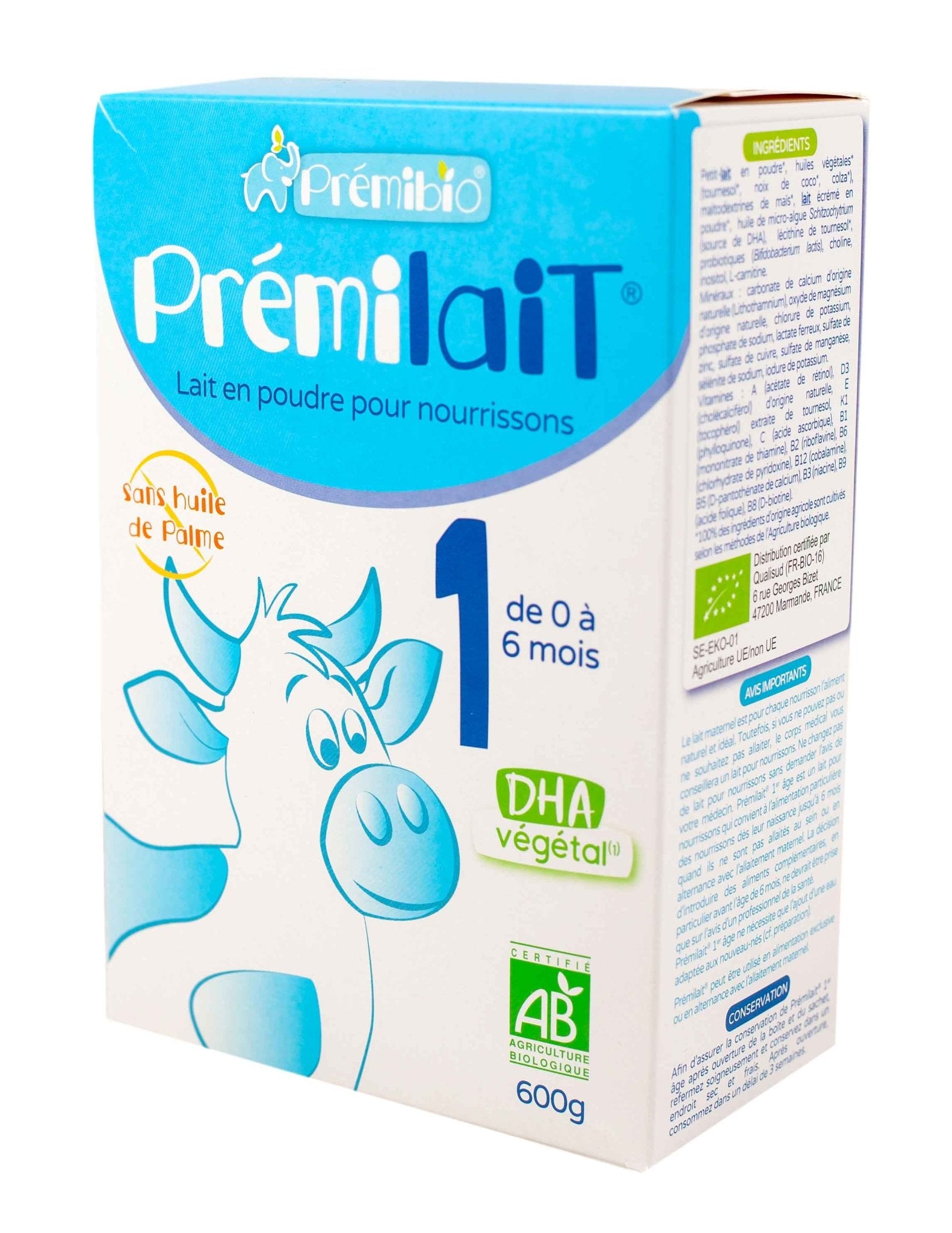 Premibio Cow Stage 1 (600g) Organic Baby Milk Formula - The Milky Box