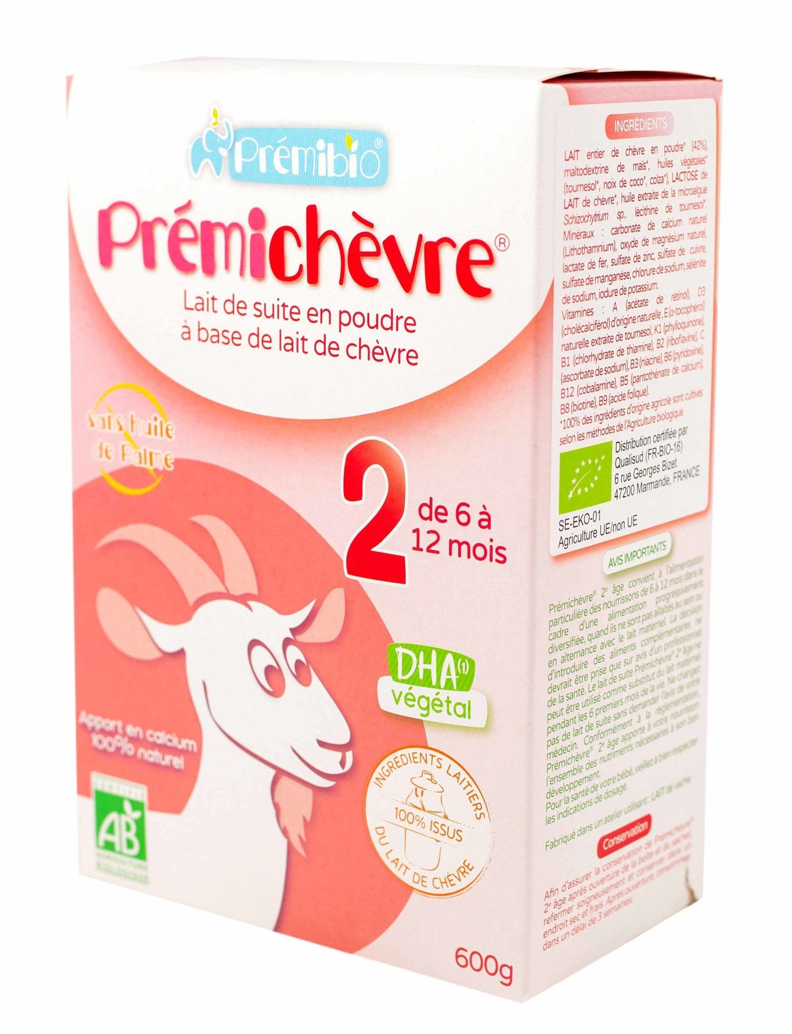 Premibio Goat Stage 2 (600g) Organic Baby Milk Formula - The Milky Box